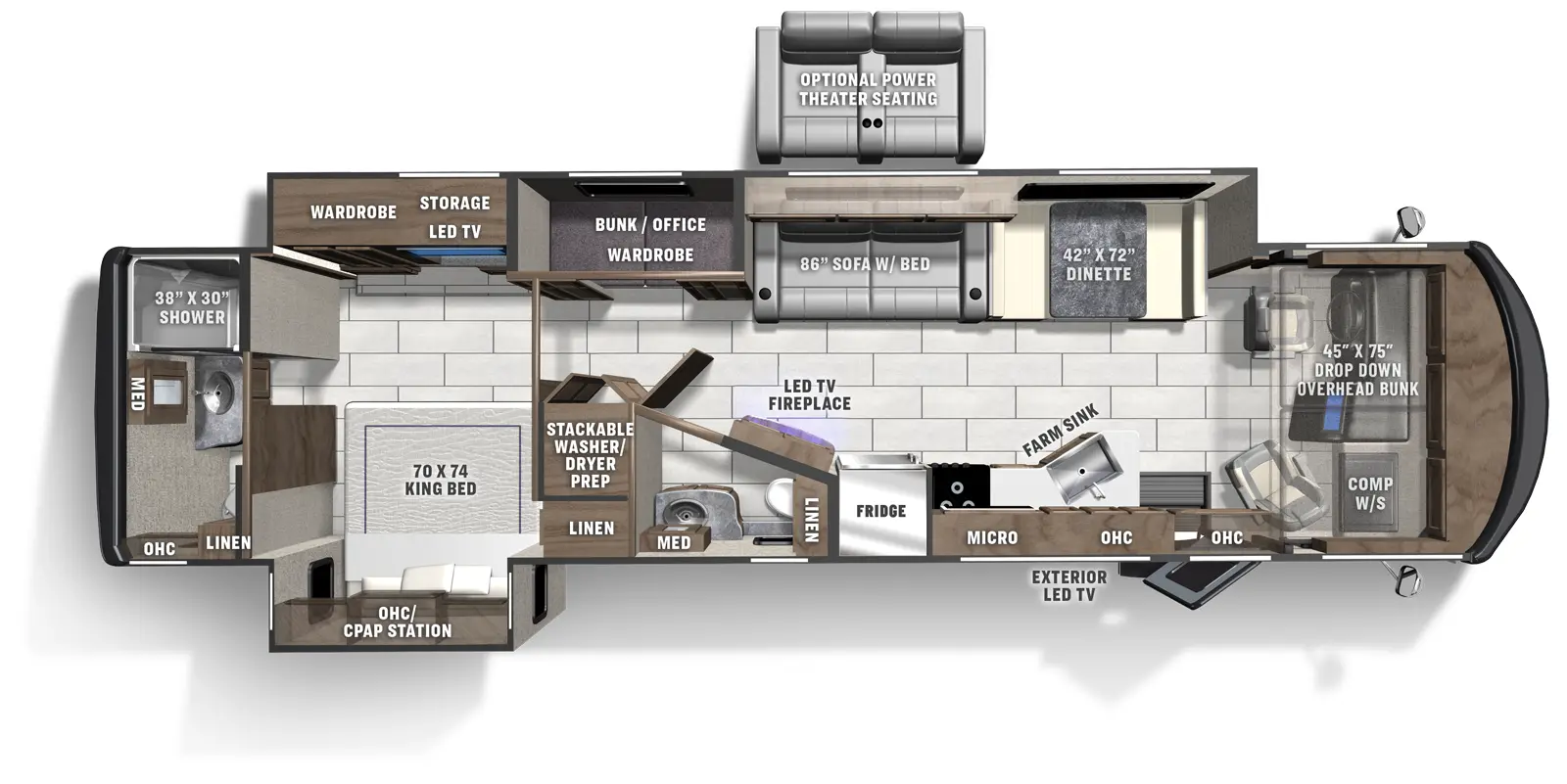 Encore 375RB Floorplan